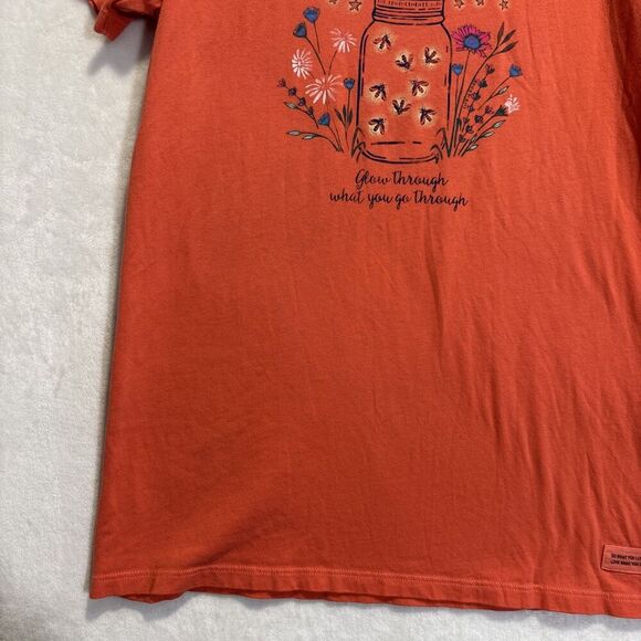 Life Is Good Glow Through What You Go Through Crusher Lite T-Shirt Womens Medium - Picture 6 of 16